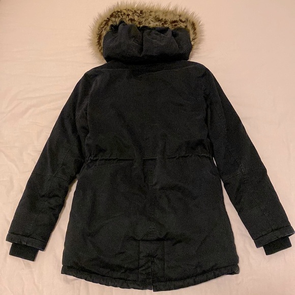 GARAGE Fleece-Lined Parka with Faux-Fur-Trim Hood Size XS - Picture 11 of 12